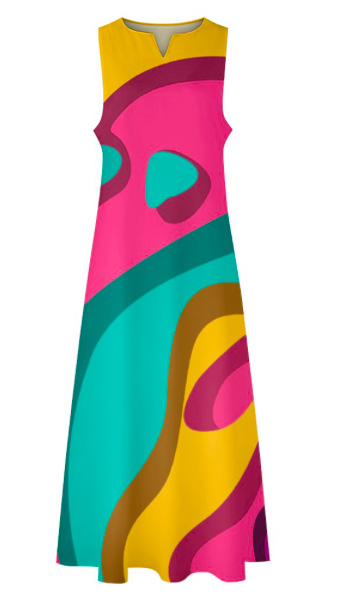Puccelli Geometric designer dress